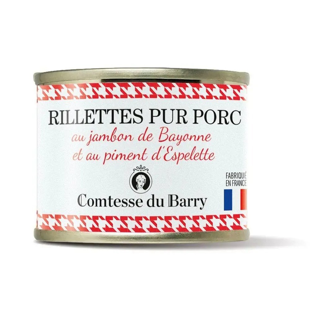 Rillettes de porc au piment d'Espelette et jambon de Bayonne — 70 g